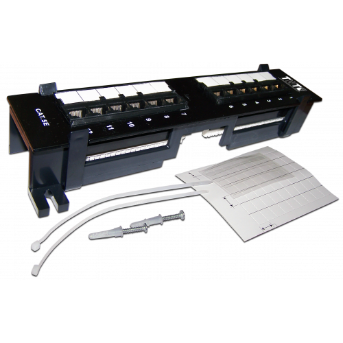 Патч-панель TWT настенная вертикальная, 12 портов, UTP, 5E